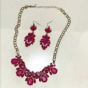 Necklace and matching earrings